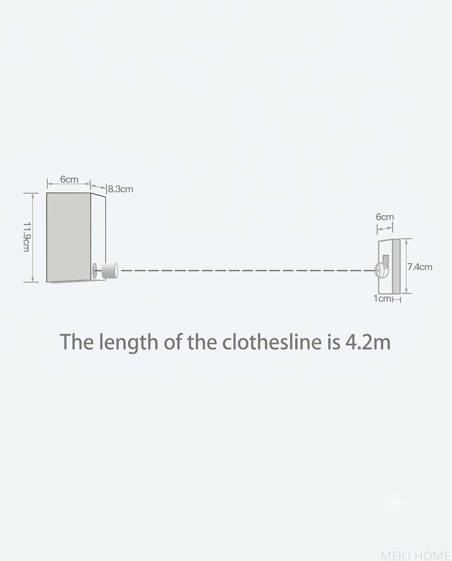 Telescopic Retractable Clothesline – Space-Saving Clothes Drying Rope
