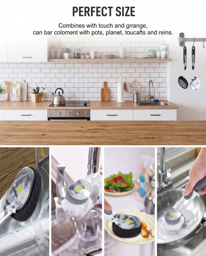 Automatic Electric Kitchen Cleaning Brush – Multi-Purpose Scrubber